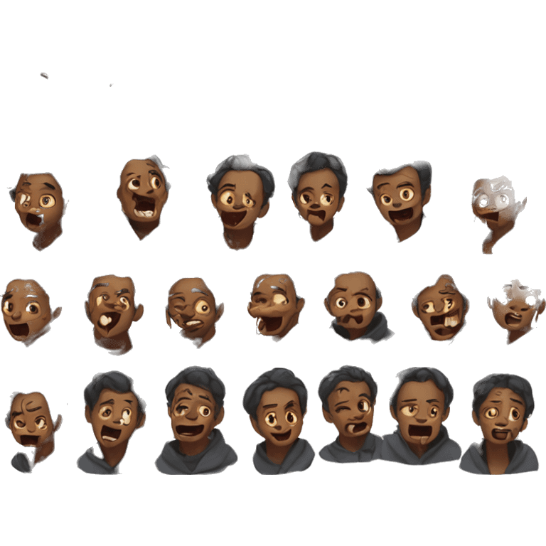 Several different hell hound Loona expressions emoji