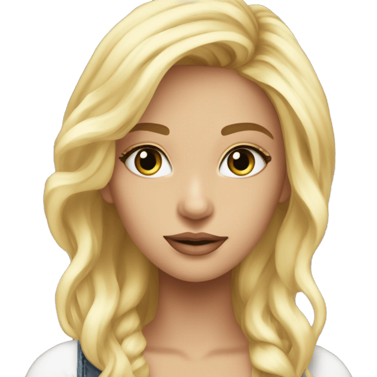 ￼ blonde, beautiful girl with Christian Vail ￼ emoji