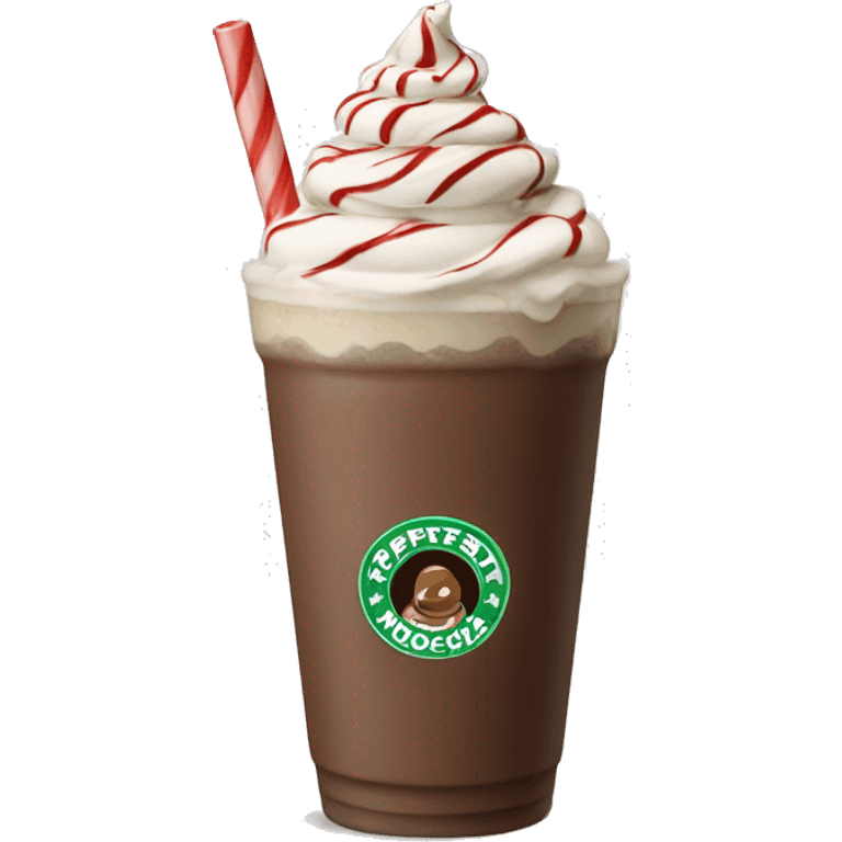 Peppermint mocha frappe  emoji