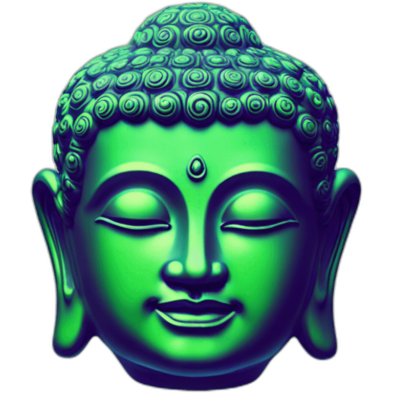 Bouddha uranium glass emoji