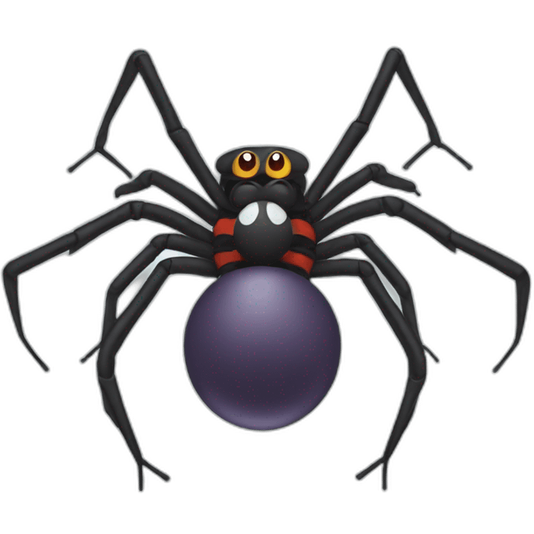 Funny spider emoji