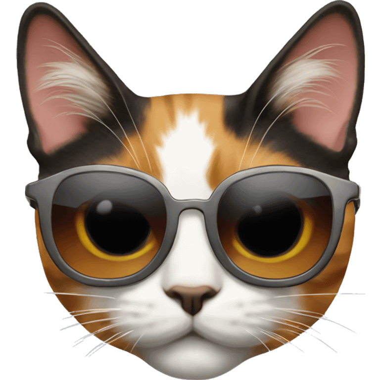 calico Cat with sunglasses emoji