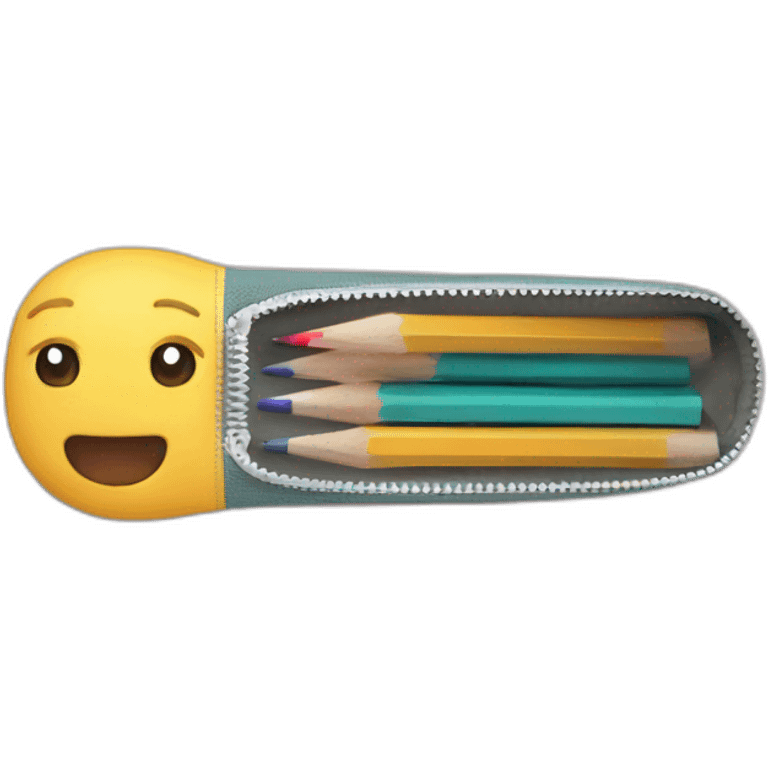 pencil case with zipper emoji