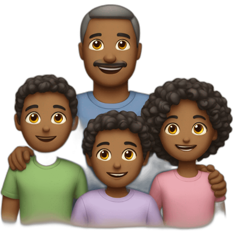 father with 2 children emoji