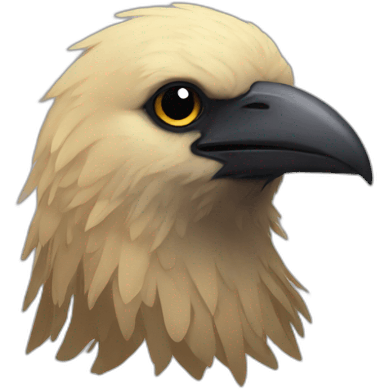 crow with blond hair emoji