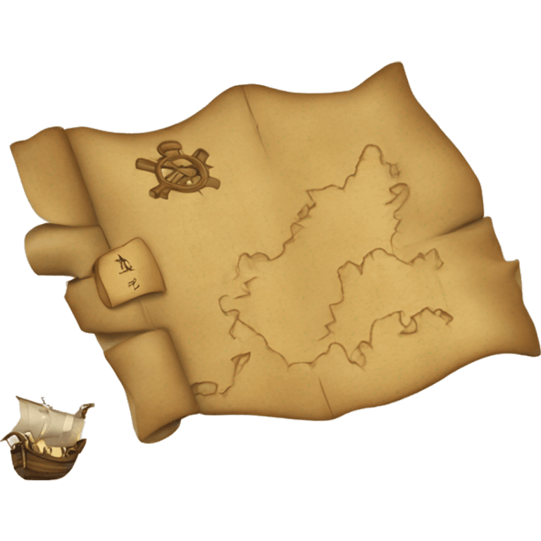 Treasure map emoji