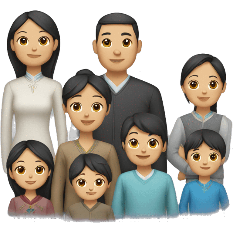 Kazakh family emoji