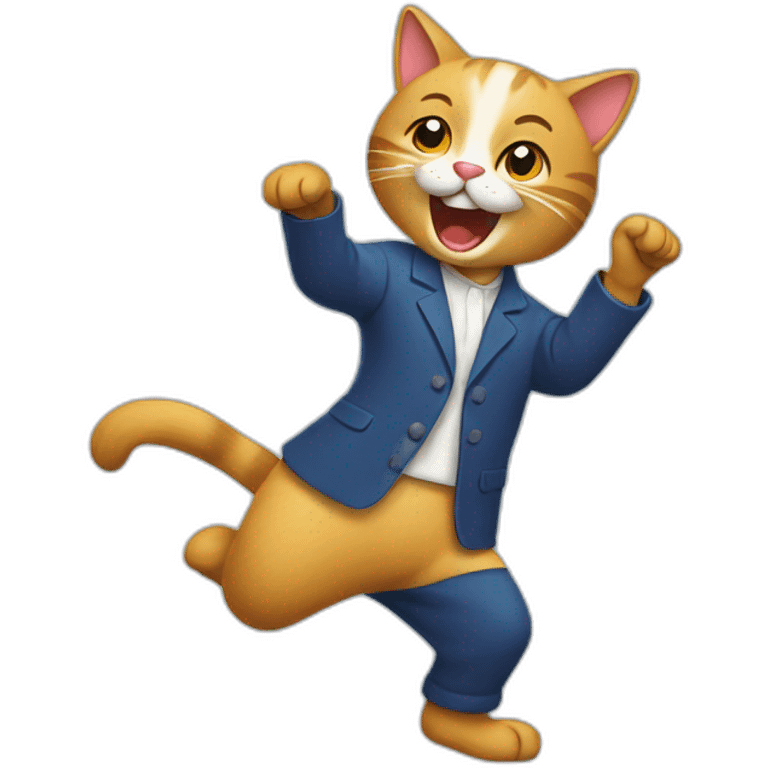 Gato bailando emoji