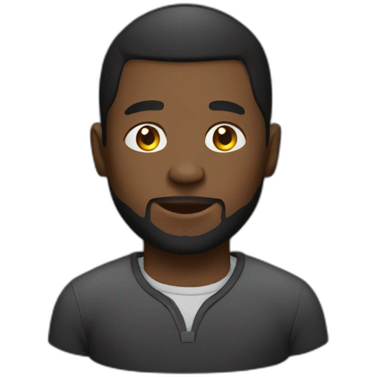 black man gaming emoji