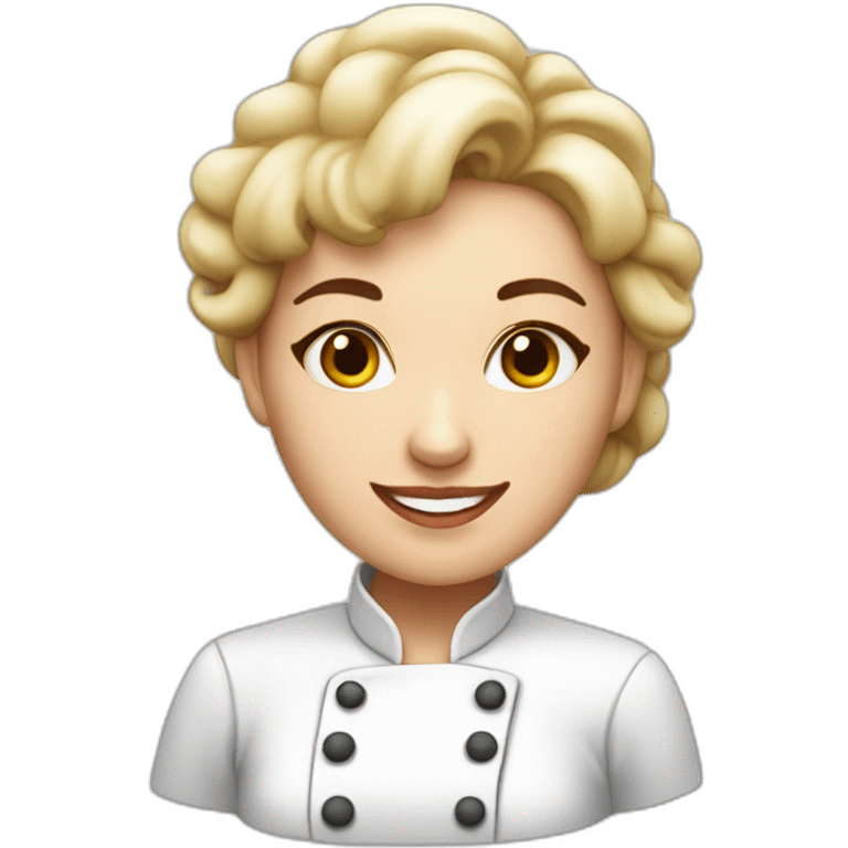 White skin woman Pastry chef emoji