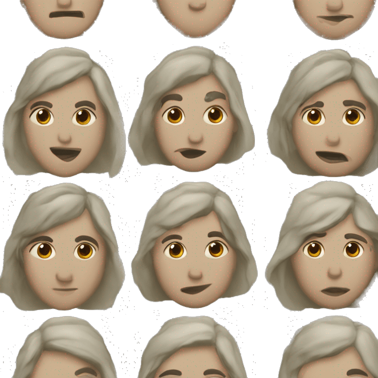 Кудрявый мальчик в зеленых очках со спиральками emoji