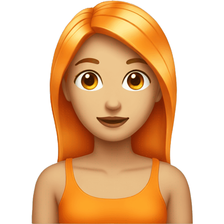 a beautiful orange emoji