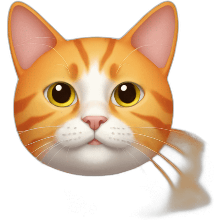 Orange-cat-with-a-Cylinder emoji