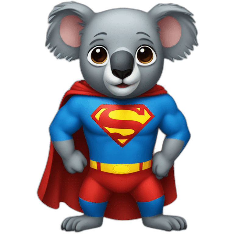 Koala superman emoji