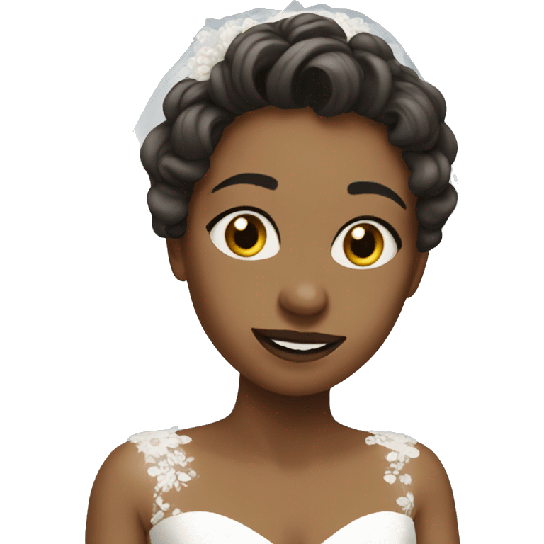 Me in a wedding dress emoji