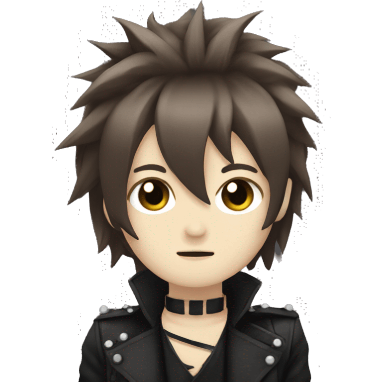 dark brown visual kei idol emoji