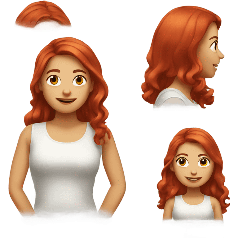 Ask a girl with red hair to wake up to a good news emoji