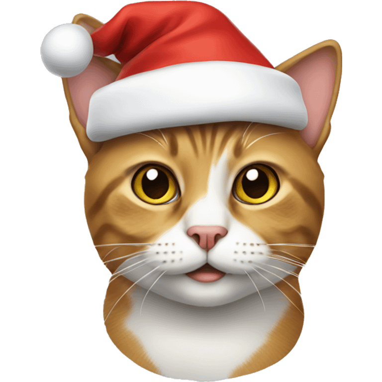 cat wearing a santa hat emoji