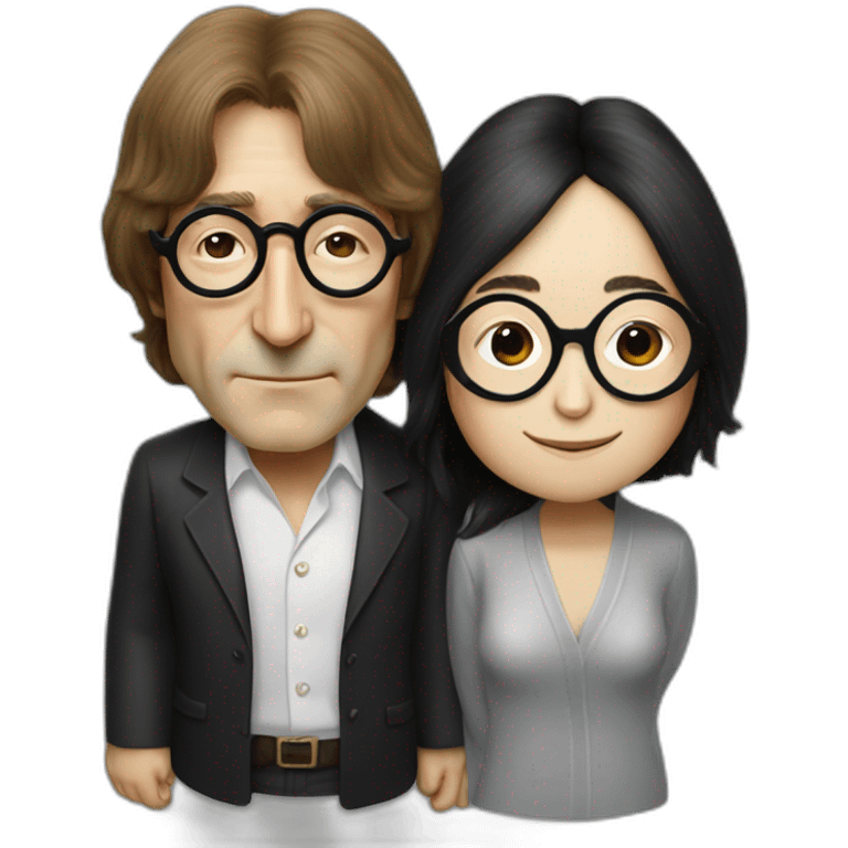 john lennon yoko ono emoji