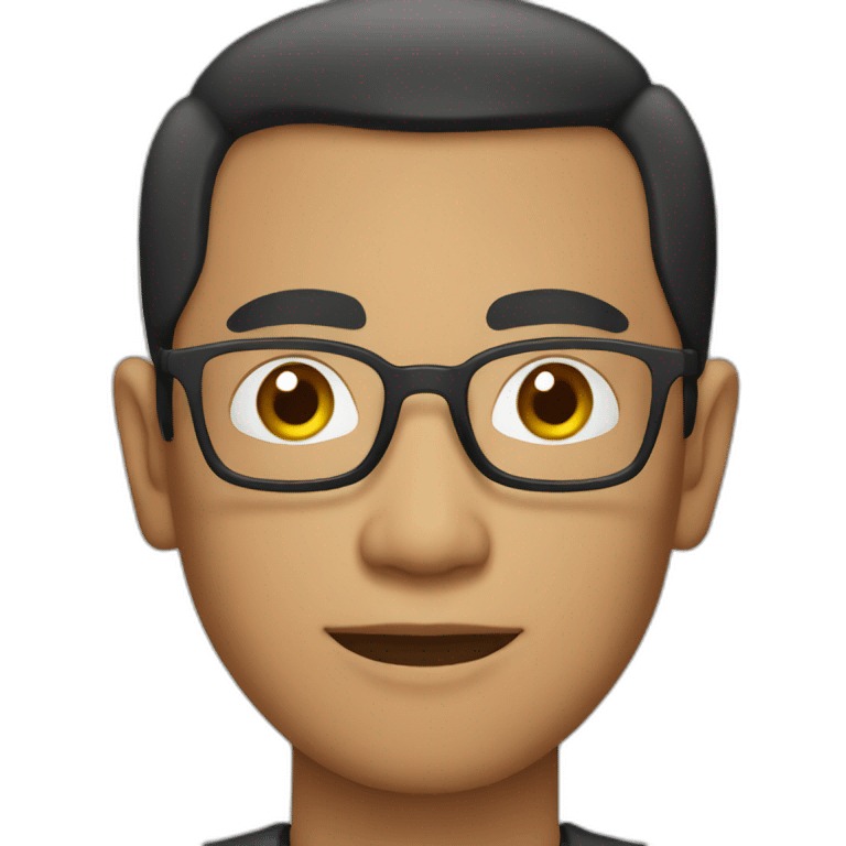 Javanese man with glasses emoji