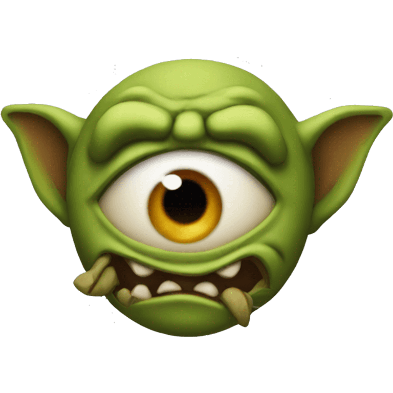 A goblin with one eyeball emoji