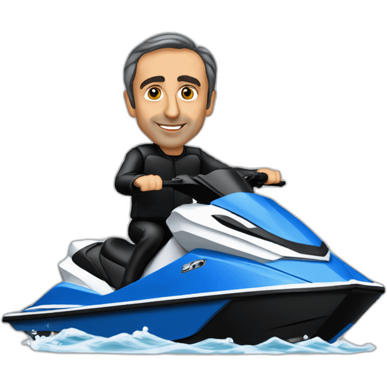 Éric zemmour sur un jetski emoji