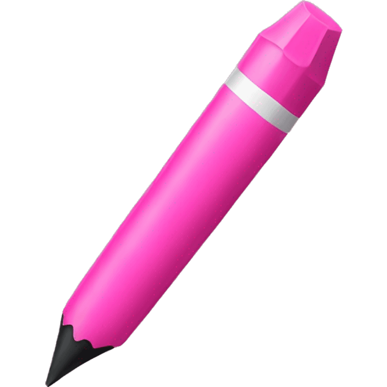 Pink crayon  emoji