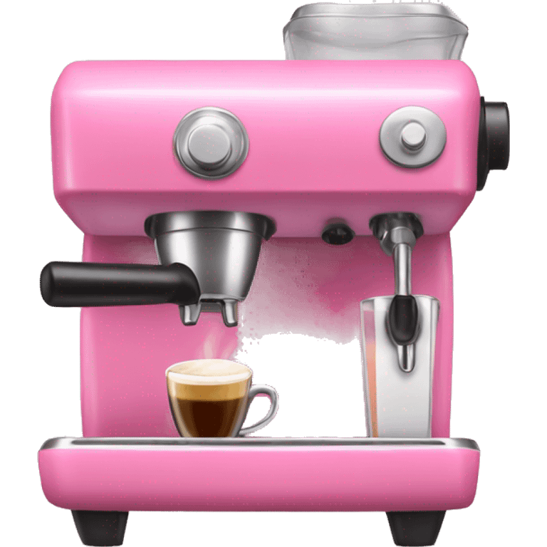 Pink espresso machine emoji