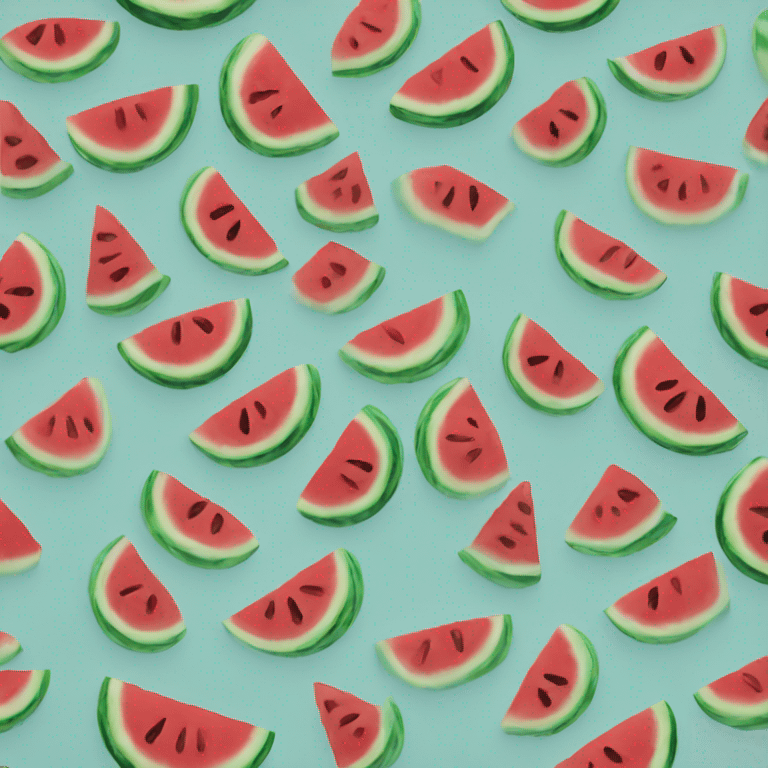 Watermelon smile emoji