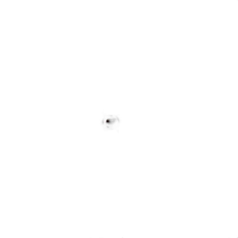 a glowing circle orange red circle with a solid black background emoji