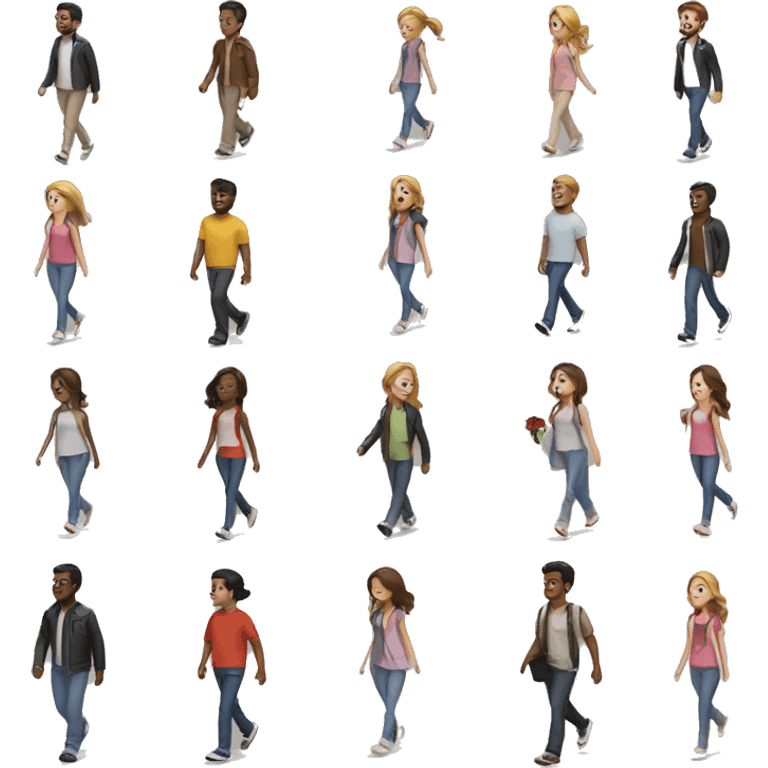 guy and girl walking together emoji