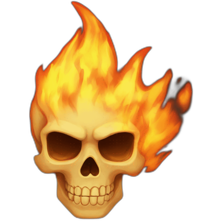 fire skull emoji