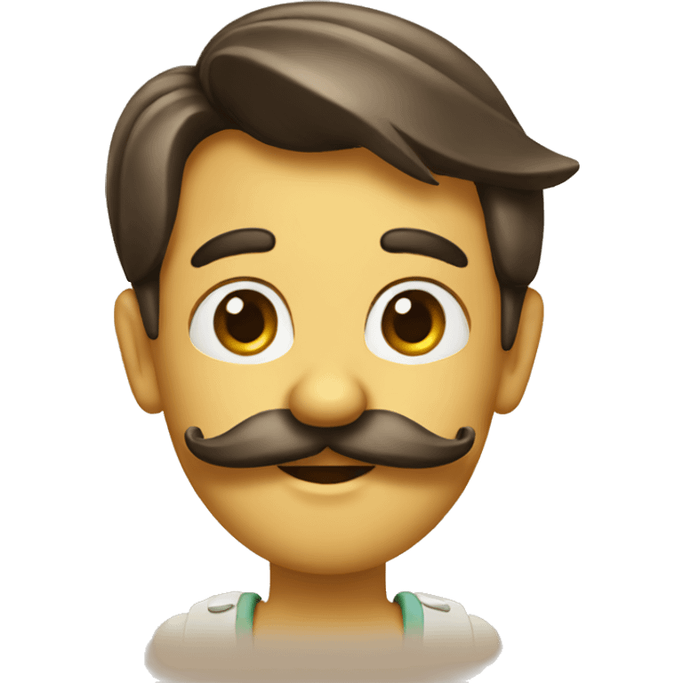 pinocchio with a mustache emoji