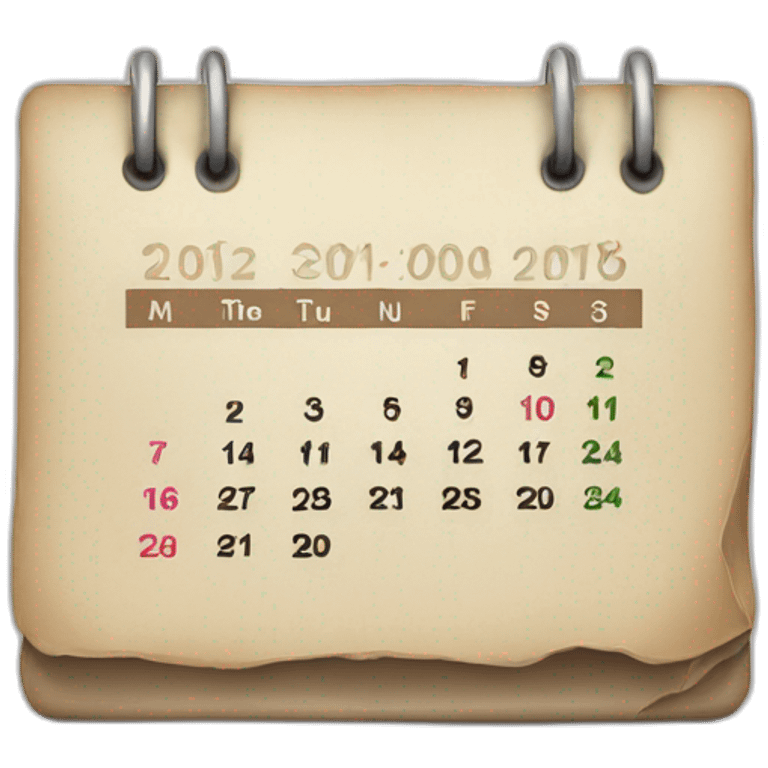 calendar emoji