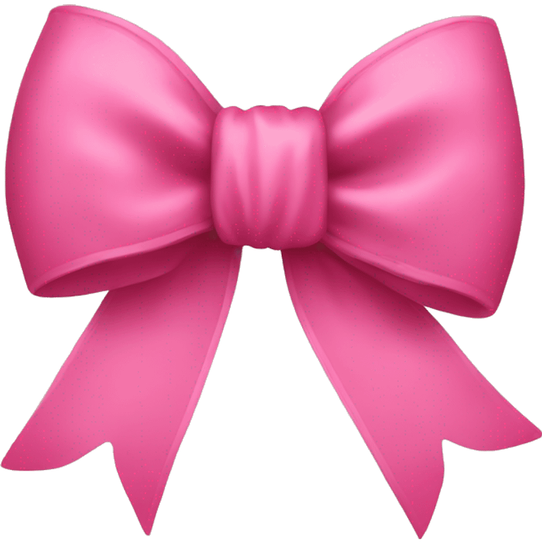 A rose colored bow emoji