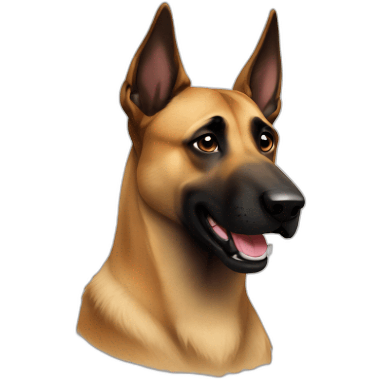 malinois qui pète emoji