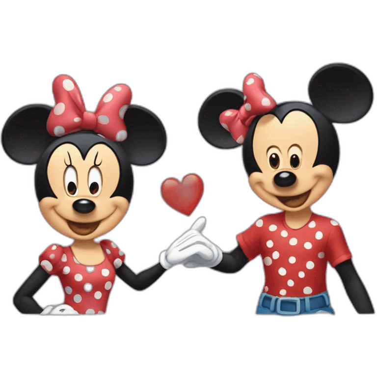 Mickey y minnie emoji