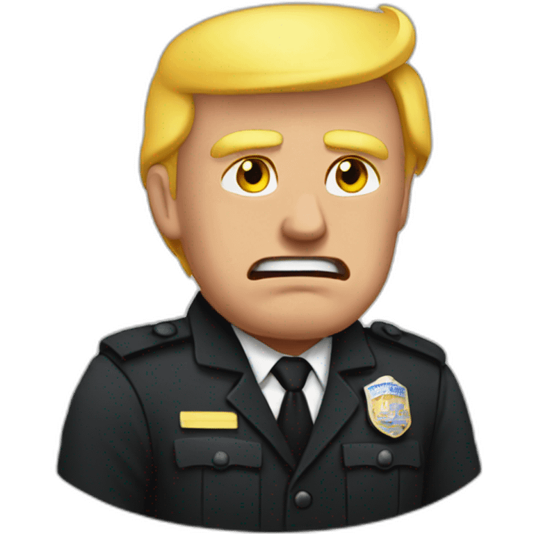 trump-getting-arrested emoji