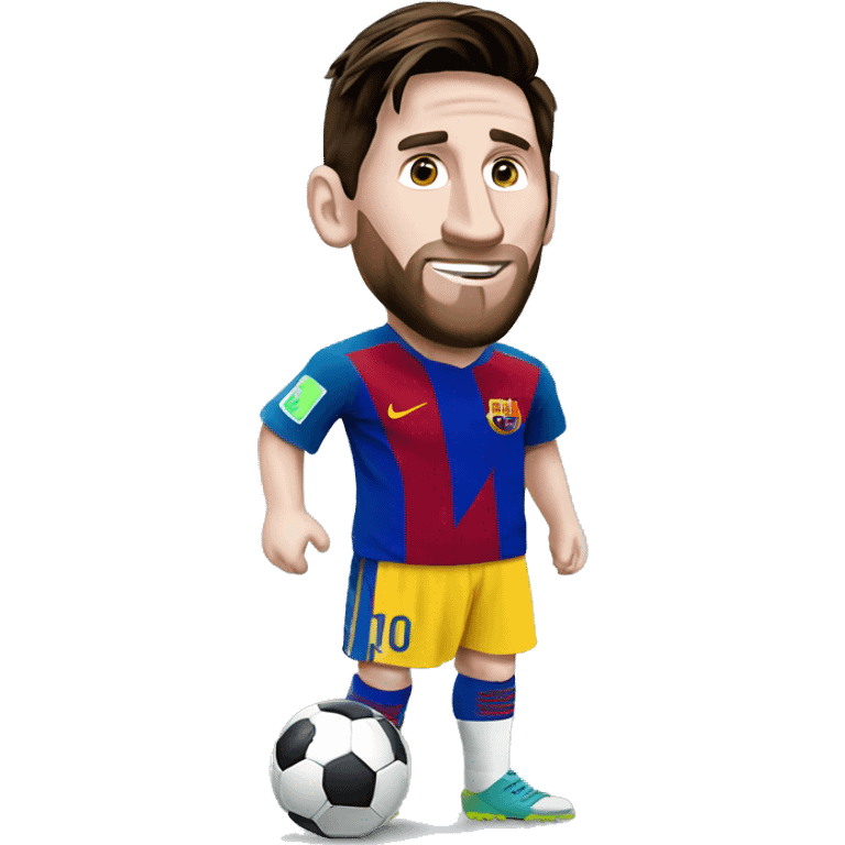 Messi con el mundial  emoji