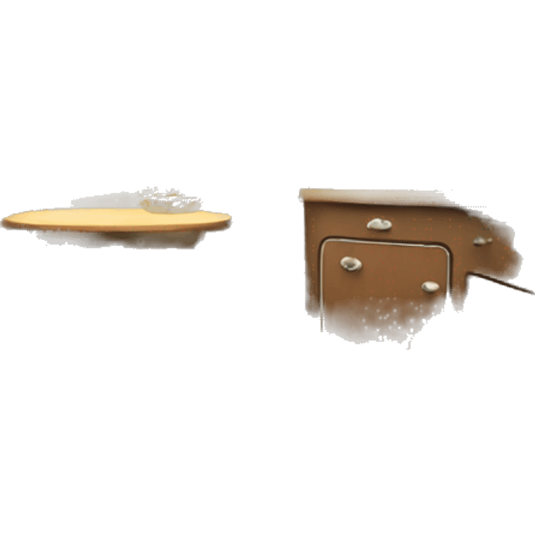 Realistic vintage round caravan camper emoji