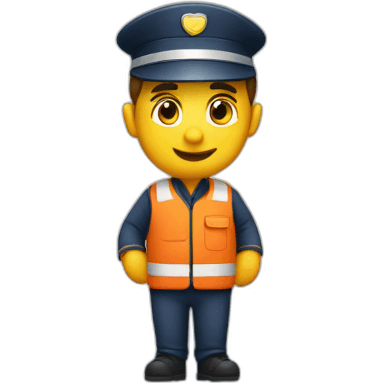 Postman giving a kiss emoji