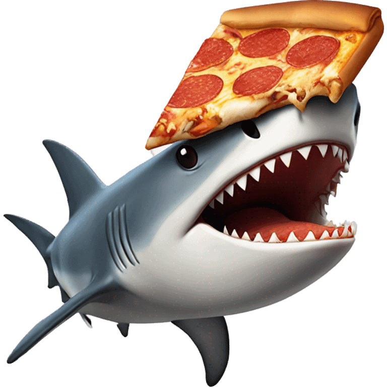 shark eating pizza emoji