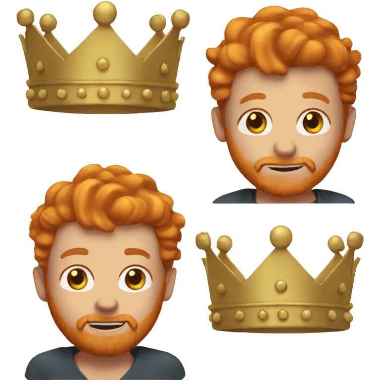 Ginger with a crown  emoji