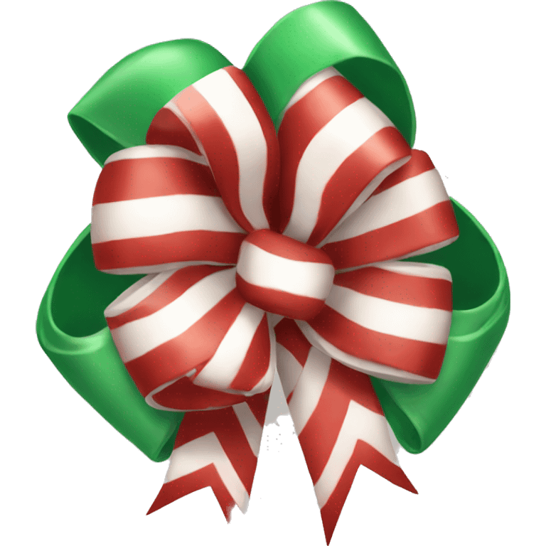 Red Peppermint bow emoji