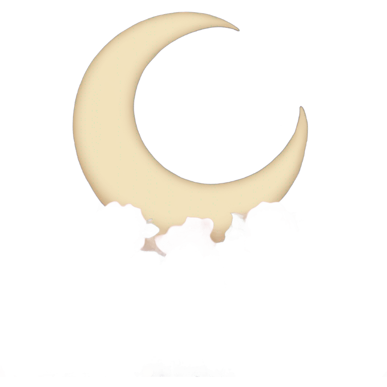 crescent damask moon with roses emoji