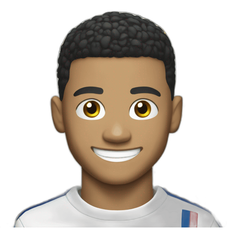 Kylian Mbappé smiling emoji