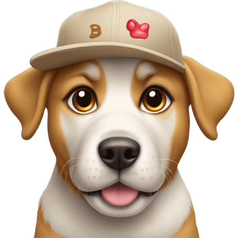 Dog with cap emoji