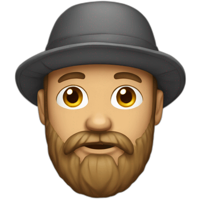 bearded guy in trapper hat emoji