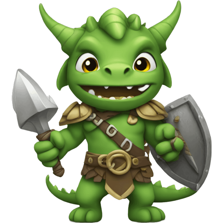 barbarian green dragon emoji