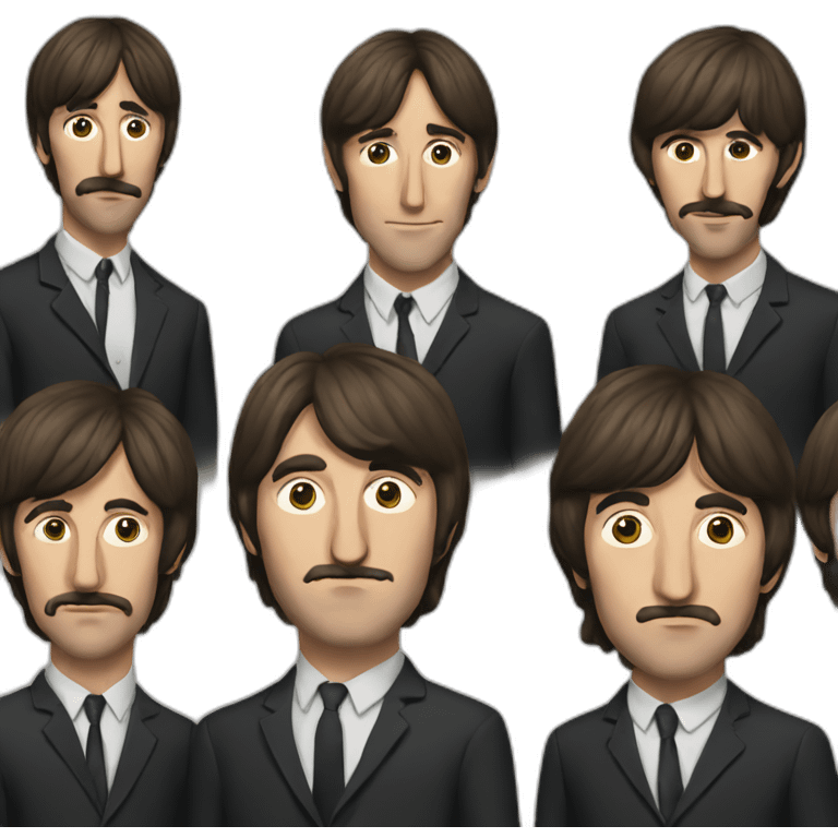 The Beatles band emoji